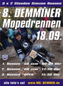 Plakat Mopedrennen 2010